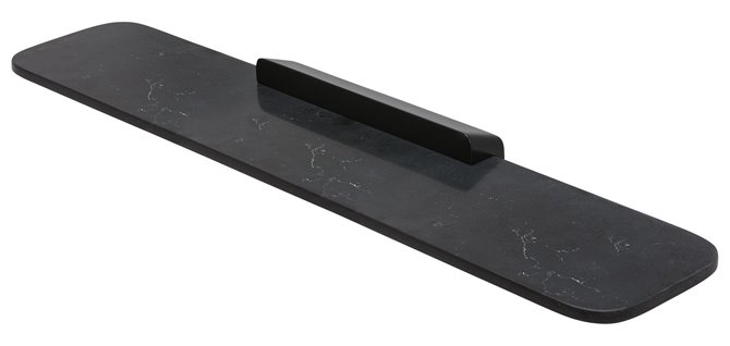 Geesa Shift Black Półka łazienkowa Czarna 919901-06-M6